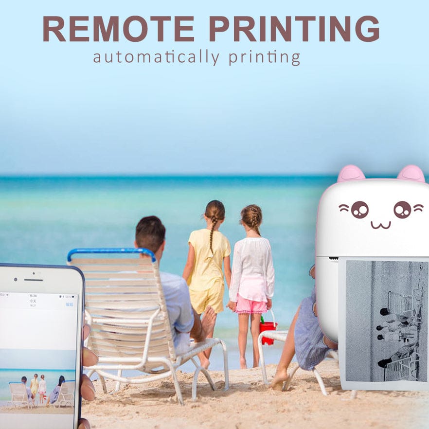 Mini Inkless Printer – Print Anytime, Anywhere 🖨️