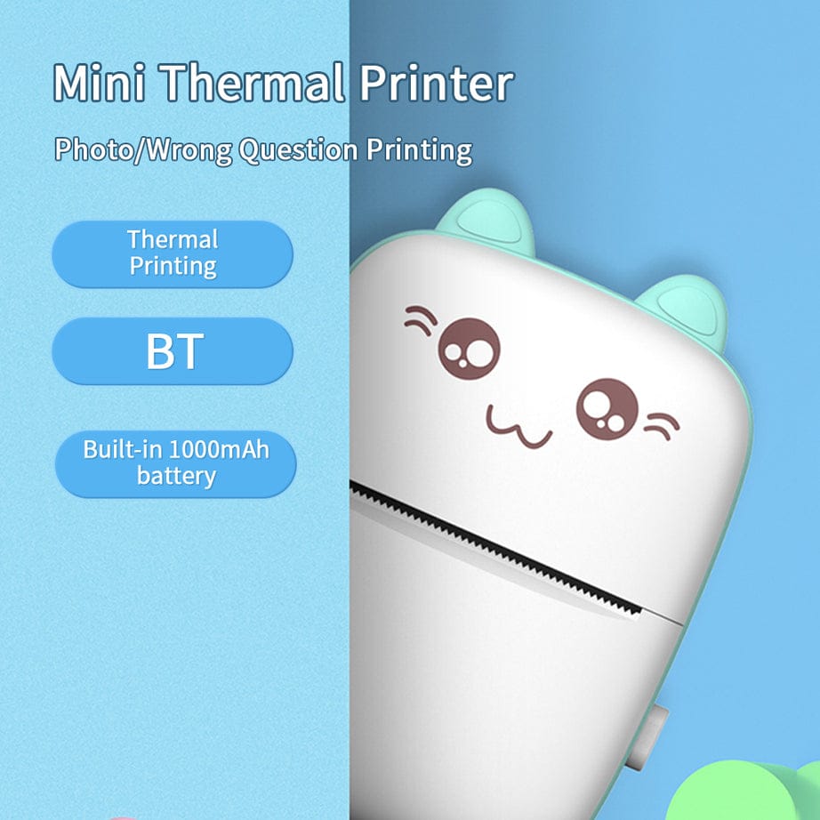 Mini Inkless Printer – Print Anytime, Anywhere 🖨️
