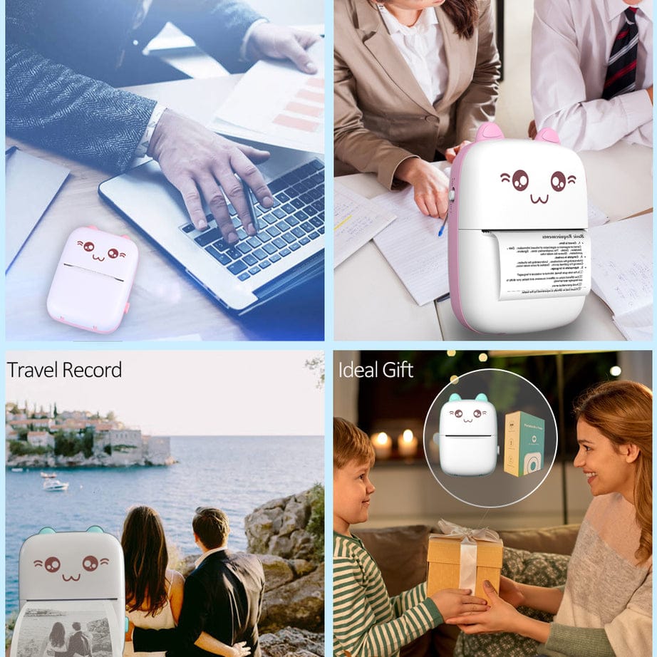 Mini Inkless Printer – Print Anytime, Anywhere 🖨️