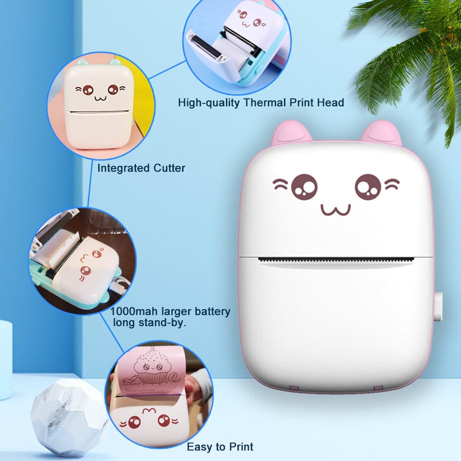 Mini Inkless Printer – Print Anytime, Anywhere 🖨️